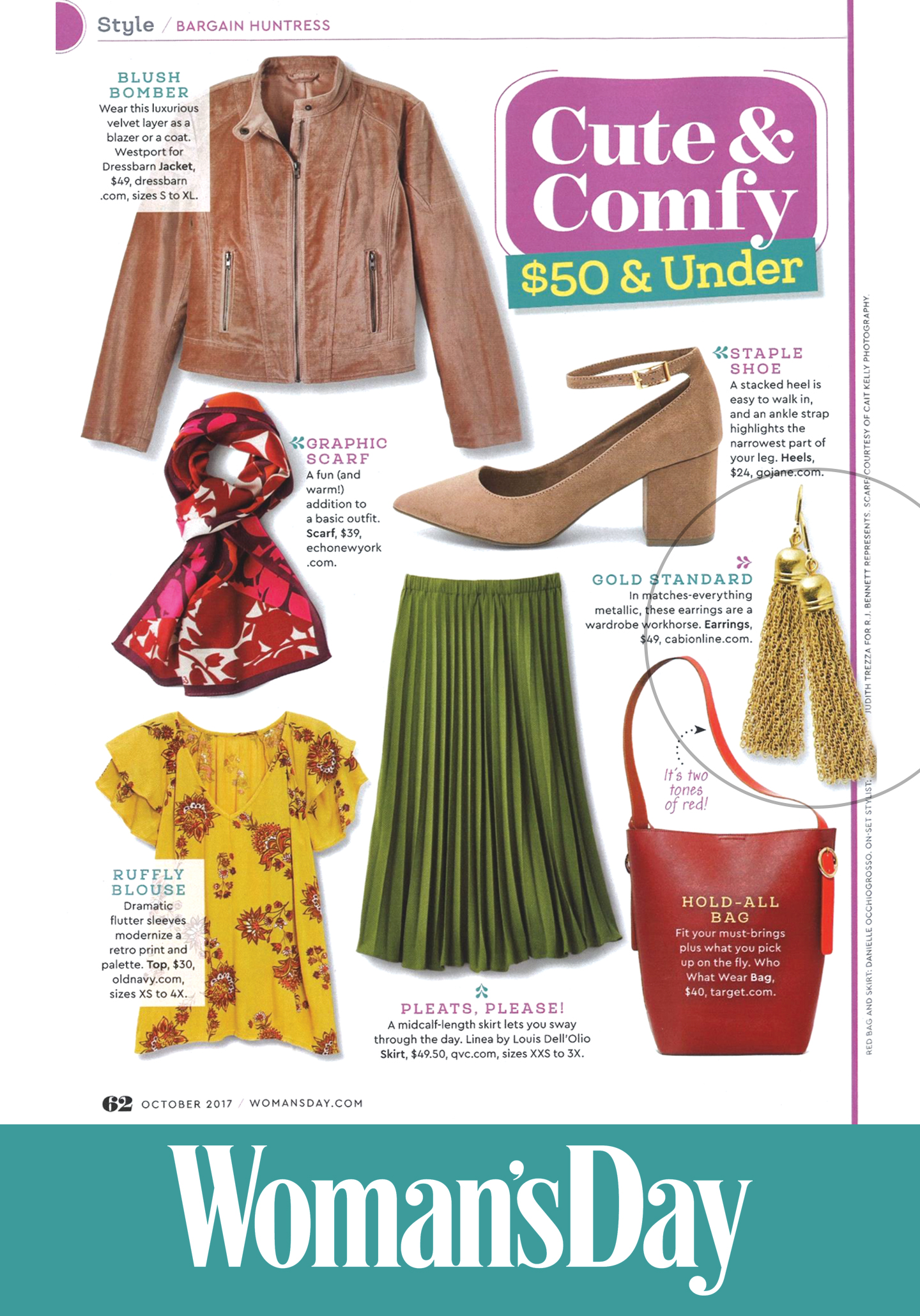 Spotted in Woman's Day: cabi's Fall 2017 Flapper Earrings