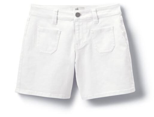 Patch Pocket Short in Brite White